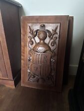 Plaque Bois Sculpté Style Médiéval