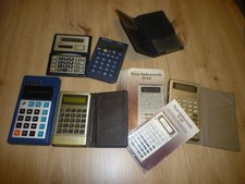 lot de 5 calculatrice calculator out order pour piéces vintage ti44 unico  tandy