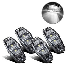 4x 12V Blanc LED Feux De Gabarit Position Avant Pour Camion Benne Agricole