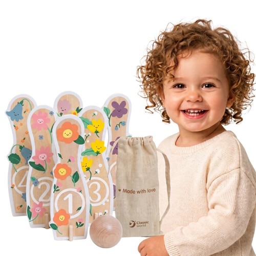 Jeu quilles bois - quilles, en