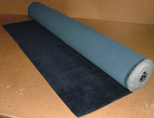 Tissu velours ameublement bleu - tissu,