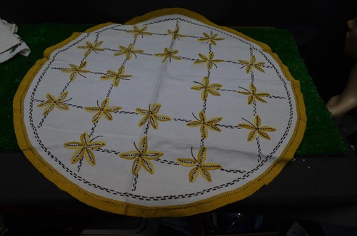 Ancien napperon brode crochet - napperon,