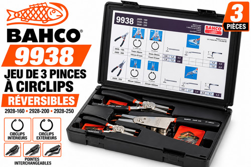 Bahco 9938 jeu pinces à - bahco,