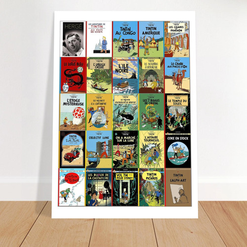 Vintage poster tintin - "tintin, et
