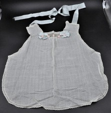 Antique Embroidered Baby Plastron Doll Collection Clothing Suit Lace