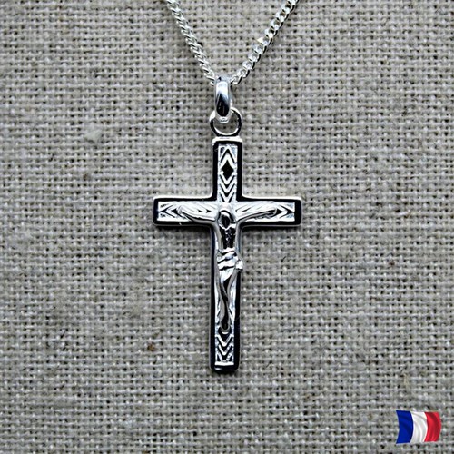 Pendentif crucifix argent 925 - pendentif,