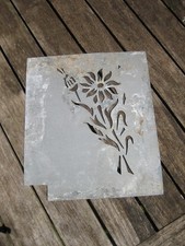 Ancien Pochoir en Zinc motif