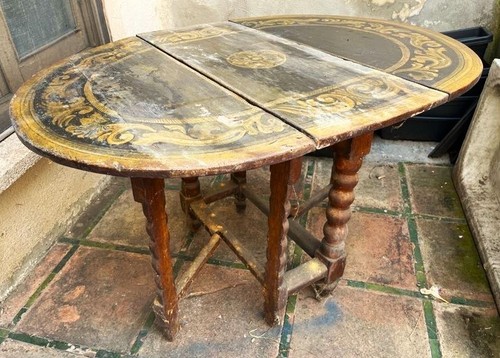 Table ancienne vantaux - table,