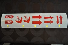 2 stickers Flèche rouge