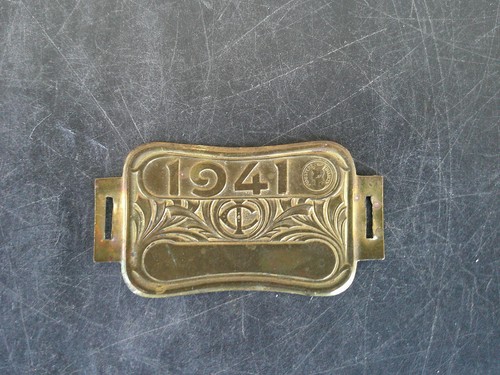 Plaque velo ancienne en - plaque,