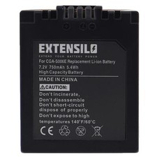 Batterie pour Panasonic Lumix DMC-FZ8 DMC-FZ7 DMC-FZ50 DMC-FZ38 750mAh 7,2V