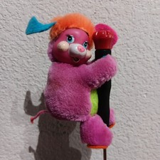 Vintage Popples Pancake Mini Clip-On Squeeze Multicolor Plush 1986 Mattell GUC