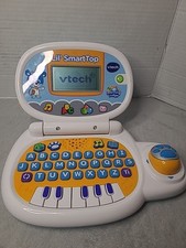 Vtech  Laptop Preschool Learning System Orange White Tested & Works!