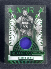 1/49 ≈1/1 ! 2024-25 Panini Noir LeBron James Green Box Office Memorabilia Patch