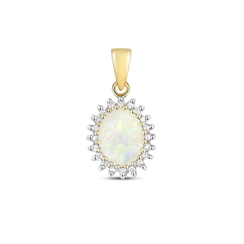 Pendentif femme 375 - or, et