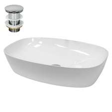 Lavabo en céramique blanc