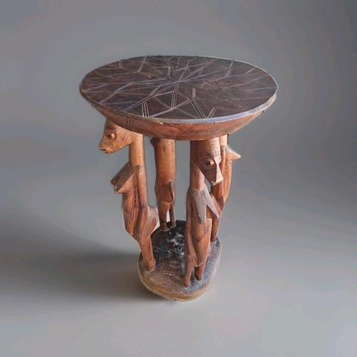 Sculpture africaine table - sculpture,
