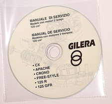 GILERA 125 CX APACHE CHRONO FREE-STYLE WORKSHOP SERVICE MANUAL CD (125R 125GFR)