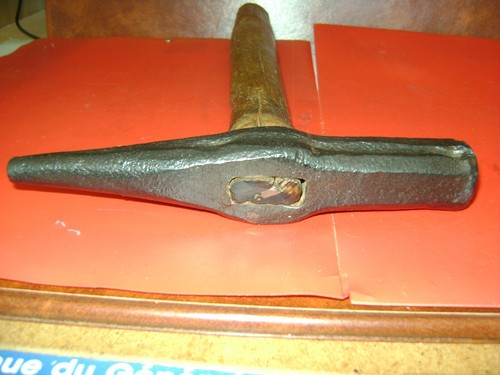 Outil ancien marteau poinçon - outil,