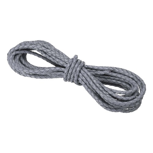 3mm cordon cuir tressé - , pour
