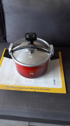Cocotte seb rouge litres alu - cocotte,
