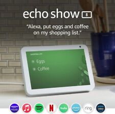 Amazon Echo Show 8 with Alexa 1st Gen 8 inch HD Smart Display White or Black