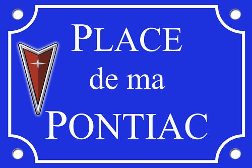 Plaque rue pontiac - rue,