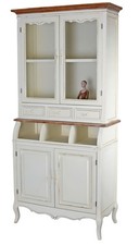 Armoire Buffet Antique de Cuisine Vaisselier / Maison Campagne Küchenvitrine