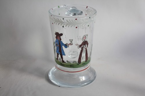 Chope bière verre soufflé - chope,