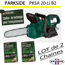 CHAINE lot 2 PARKSIDE Tronçonneuse 40. 11 PKSA 20 Li B2 résistante élaguer coupe