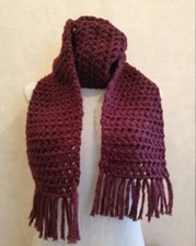 Grosse écharpe bordeaux