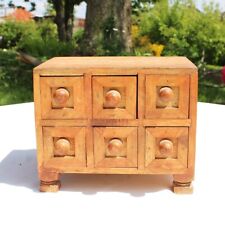 Vintage Small 6 Drawer Jewelry Cabinet
