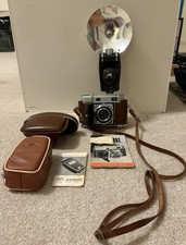 Vintage 1950s Kodak Retina IIIc Camera Scheneider Lens F:2/50mm Plus AGFA Flash