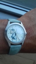 Opex Snoopy Montre Vintage Collection Peanuts Bleu Clair NOS FOND3