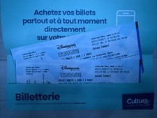 2 Billets DisneyLand Paris 2 Parcs daté au 14/02/2026