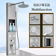 Système Tour de Panneau de Douche Acier Inox Colonne Douche avec Jets de Massage