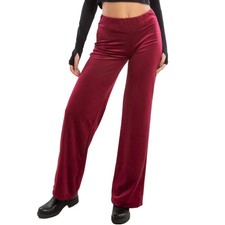 Pantalon Femme Palazzo Velours