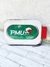 PMU"" WALL LIGHT SIGN Antique Flag Works Industrial Deco