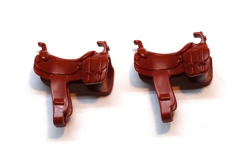 Selle brun rouge - selle, playmobil