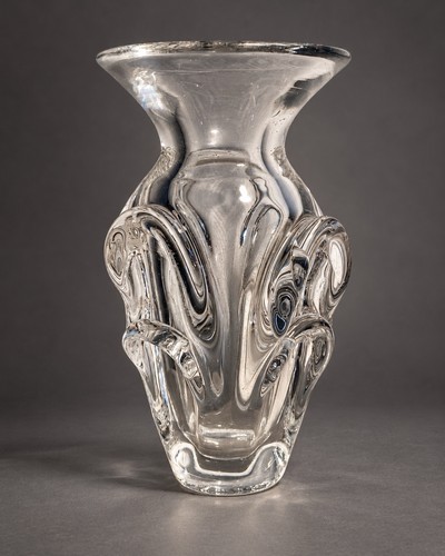 Vase cristal signé - cristal,