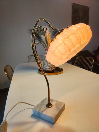 Lampe vintage art nouveau - lampe,