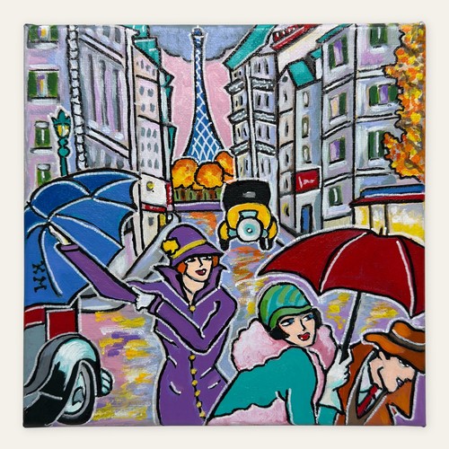 Tableau les parapluies - les,