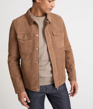 Veste camionneur en cuir