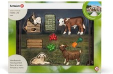 Schleich World of Nature Farm life 21052 Kit de jeu Zoo avec animaux de la Ferme