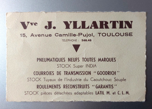 Carte visite pneumatiques - carte,
