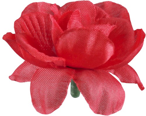 Rose artificielle rouge - 5, cm