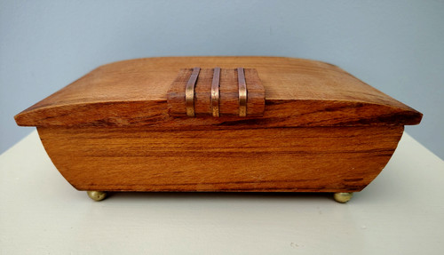 Ancienne boite bois sur - boite,