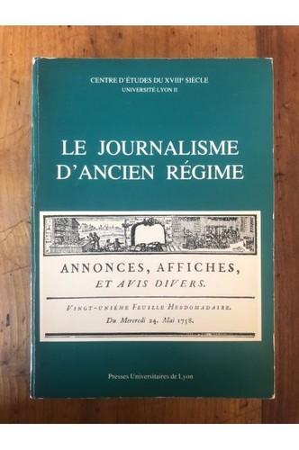 Journalisme ancien - le, d'ancien