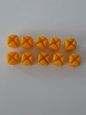 Playmobil lot d'attaches jaunes pour maison 1900 chevalier cuisine princesse