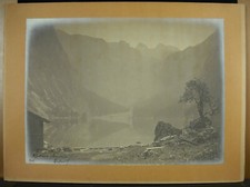 Photograph 1903 signed Dufour Doctor Notin Lac de Monteynard? mountain alps